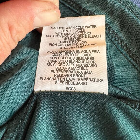 As U Wish Forest Green Long Sleeve Shift Dress – Size Small - Picture 8 of 8